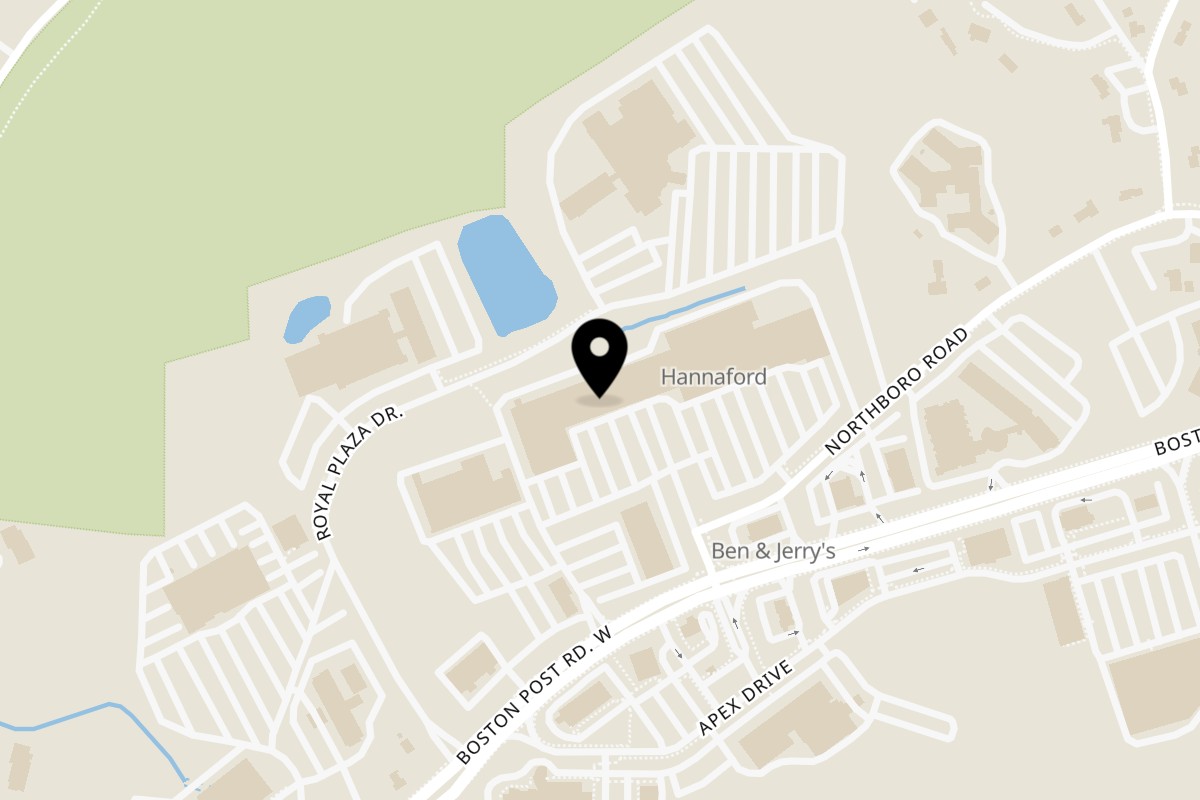 Map showing the location of Mirchi Nation-Indian Kitchen Marlborough on 197H Boston Post Rd W in Marlborough